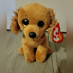 Ty 2012 retired big eyes version rare copper plush Spaniel dog Ty Beanie babies